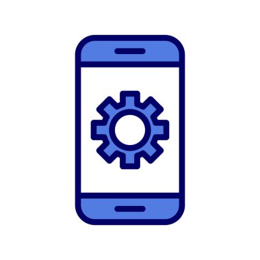 Akıllı telefon simgesi, vektör illüstrasyon tasarımı