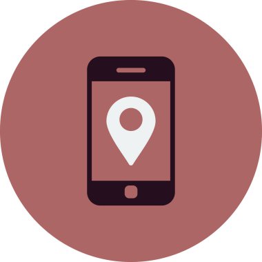 Akıllı telefon simgesi, vektör illüstrasyon tasarımı