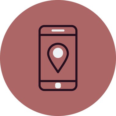 Akıllı telefon simgesi, vektör illüstrasyon tasarımı