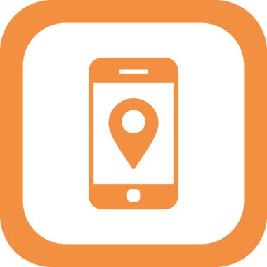 Akıllı telefon simgesi, vektör illüstrasyon tasarımı