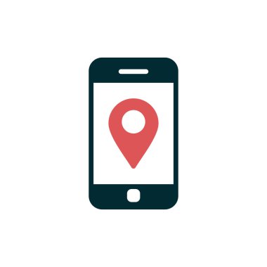 Akıllı telefon simgesi, vektör illüstrasyon tasarımı