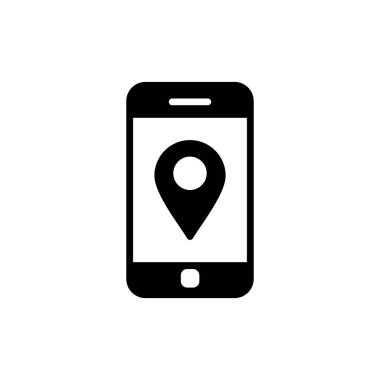 Akıllı telefon simgesi, vektör illüstrasyon tasarımı