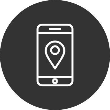 Akıllı telefon simgesi, vektör illüstrasyon tasarımı