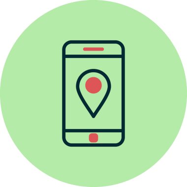 Akıllı telefon simgesi, vektör illüstrasyon tasarımı