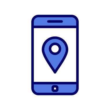 Akıllı telefon simgesi, vektör illüstrasyon tasarımı