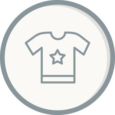 t-shirt simgesi vektör illüstrasyonu 