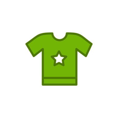 t-shirt simgesi vektör illüstrasyonu 