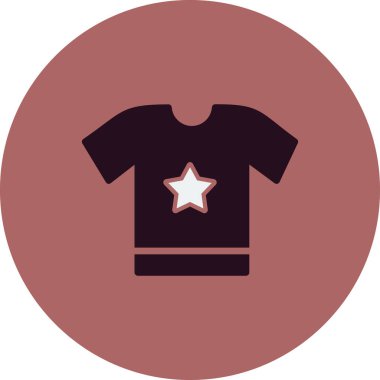 t-shirt simgesi vektör illüstrasyonu 