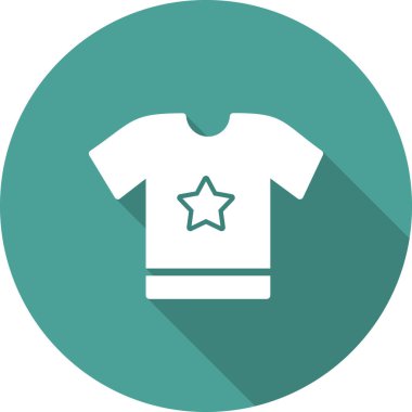 t-shirt simgesi vektör illüstrasyonu 