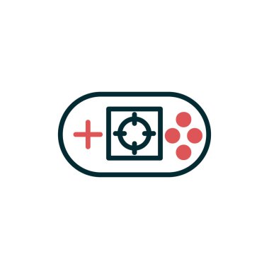 Oyun kolu. Web simgesi basit bir illüstrasyon. Video Oyunu