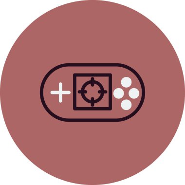 Oyun kolu. Web simgesi basit bir illüstrasyon. Video Oyunu