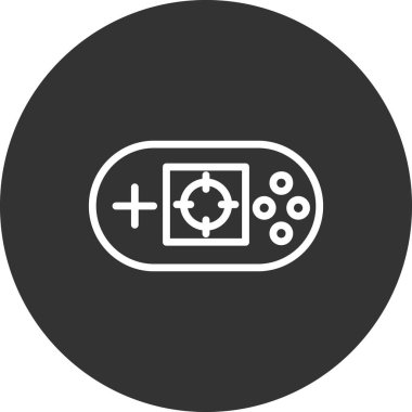 Oyun kolu. Web simgesi basit bir illüstrasyon. Video Oyunu