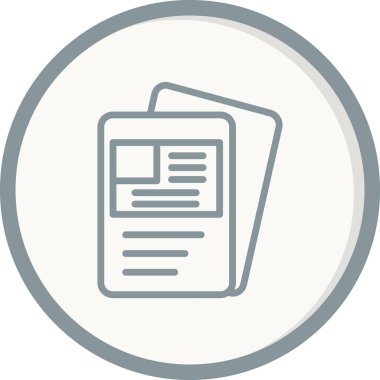 Visa belge ikonu vektör illüstrasyonu