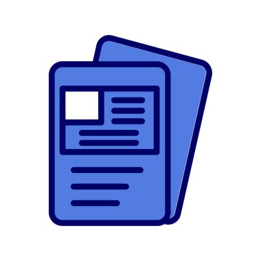 Visa belge ikonu vektör illüstrasyonu