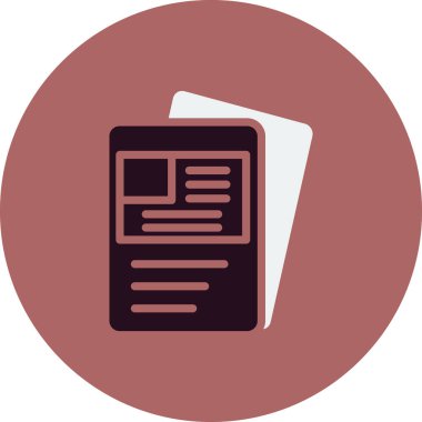 Visa belge ikonu vektör illüstrasyonu