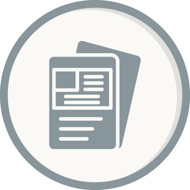 Visa belge ikonu vektör illüstrasyonu