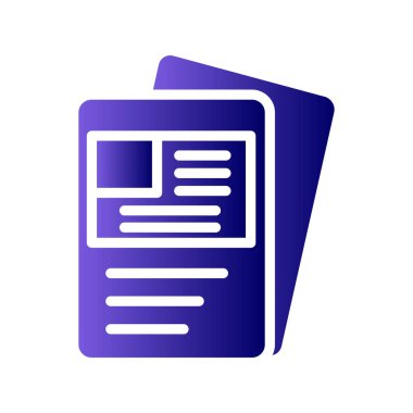 Visa belge ikonu vektör illüstrasyonu