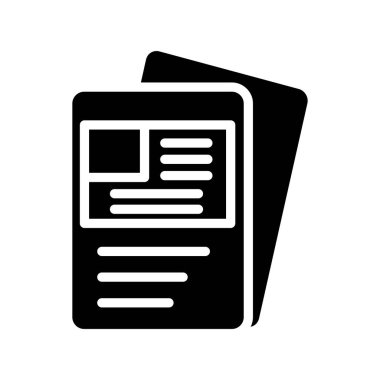 Visa belge ikonu vektör illüstrasyonu