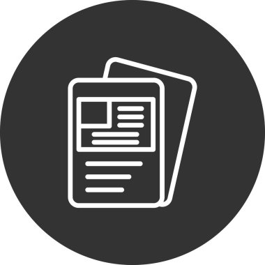 Visa belge ikonu vektör illüstrasyonu