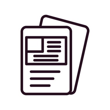 Visa belge ikonu vektör illüstrasyonu