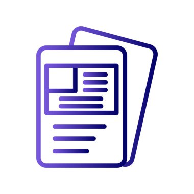 Visa belge ikonu vektör illüstrasyonu