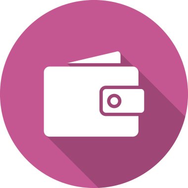 Cüzdan. Web simgesi basit tasarım 