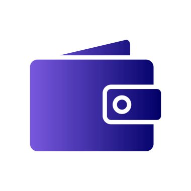 Cüzdan. Web simgesi basit tasarım 