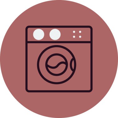 Çamaşır makinesi. Basit tasarım 