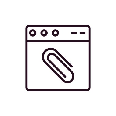 Web tarayıcı, basit vektör illüstrasyon tasarımı