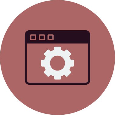 Günümüz ikonunun vektör çizimi. Web Ayarları