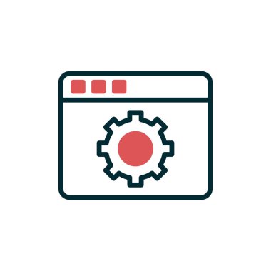 Günümüz ikonunun vektör çizimi. Web Ayarları