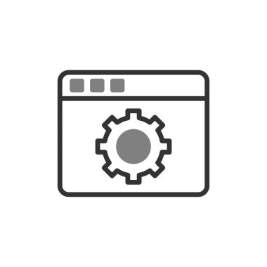 Günümüz ikonunun vektör çizimi. Web Ayarları