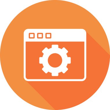 Günümüz ikonunun vektör çizimi. Web Ayarları