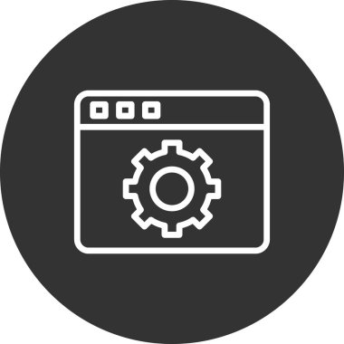 Günümüz ikonunun vektör çizimi. Web Ayarları