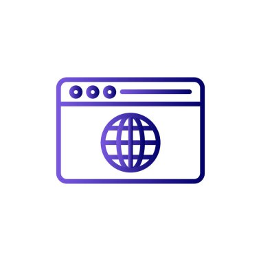 Web sitesi simgesi, vektör illüstrasyon tasarımı 