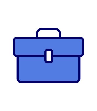 evrak çantası ikonu vektör illüstrasyonu 