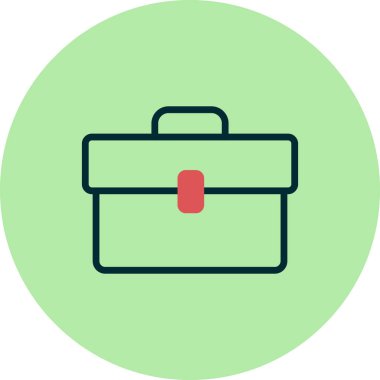 evrak çantası ikonu vektör illüstrasyonu 