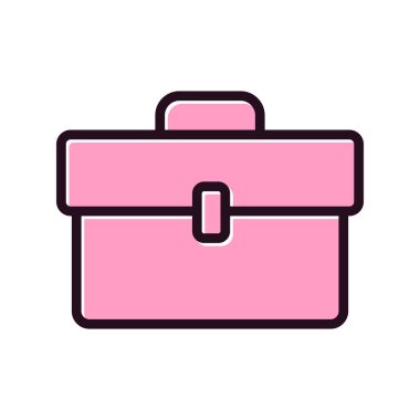 evrak çantası ikonu vektör illüstrasyonu 