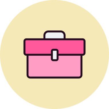 evrak çantası ikonu vektör illüstrasyonu 