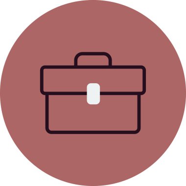 evrak çantası ikonu vektör illüstrasyonu 