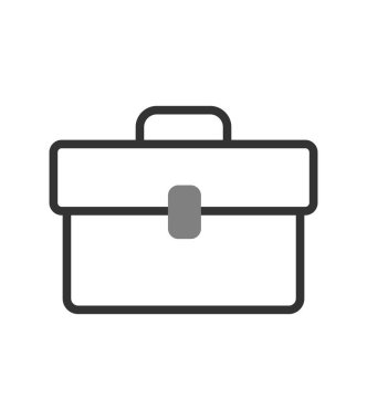 evrak çantası ikonu vektör illüstrasyonu 