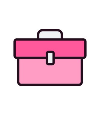 evrak çantası ikonu vektör illüstrasyonu 