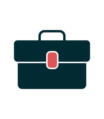 evrak çantası ikonu vektör illüstrasyonu 