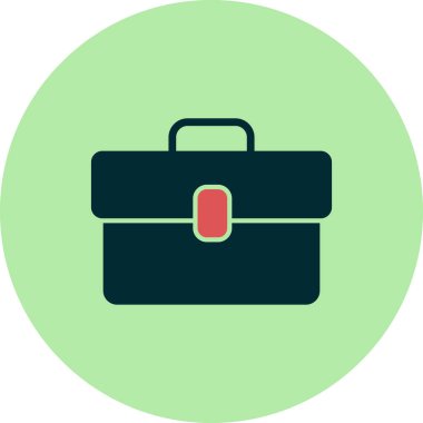 evrak çantası ikonu vektör illüstrasyonu 