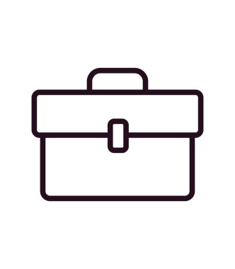 evrak çantası ikonu vektör illüstrasyonu 