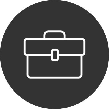 evrak çantası ikonu vektör illüstrasyonu 