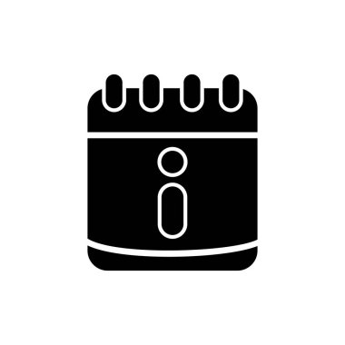 Takvim simgesi vektör çizimi. Bilgi 