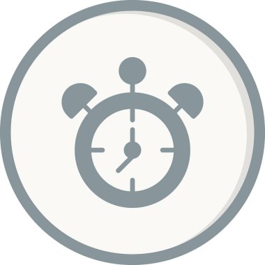  Çalar saat. Web simgesi basit illüstrasyon