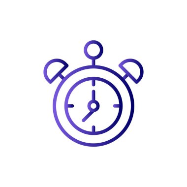  Çalar saat. Web simgesi basit illüstrasyon