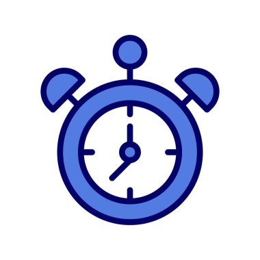  Çalar saat. Web simgesi basit illüstrasyon